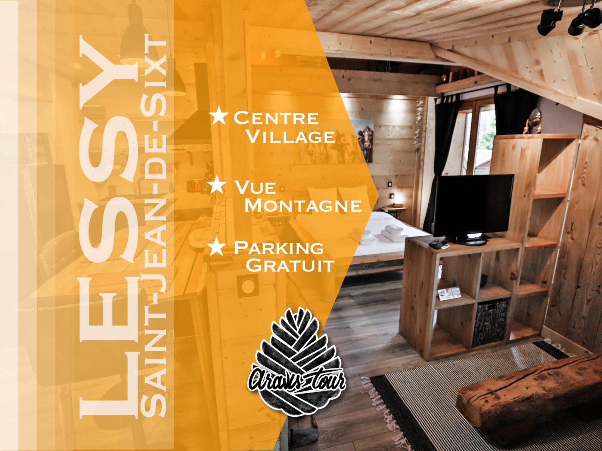 Studio Lessy - Centre Village - Aravistour Saint-Jean-de-Sixt Eksteriør bilde